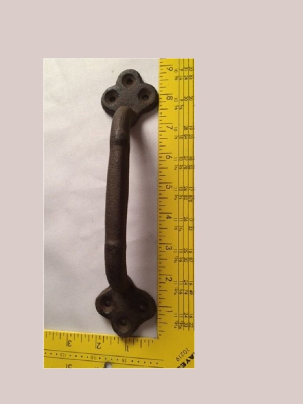 Oner (1) Large 9" long Cast Iron Gate Pull Handle Set of One (1) 05122